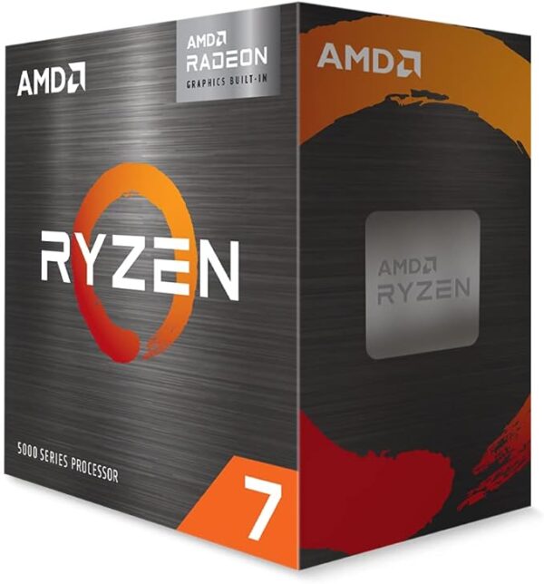 AMD Procesador Ryzen™ 7 5700G - 8 núcleos de CPU - Socket-AM4-3.80GHz - 16MB L3 Cache - Incluye Disipador Wraith Stealth