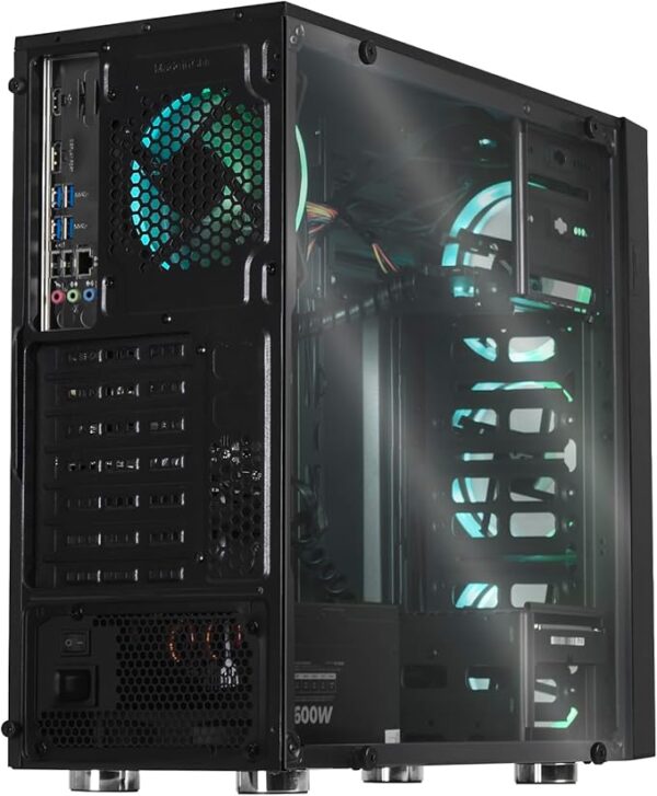 XTREME PC GAMING AMD Radeon Vega Renoir Ryzen 7 5700G 16GB SSD 240GB 2TB WiFi (Dragonfly, Black) - Image 4