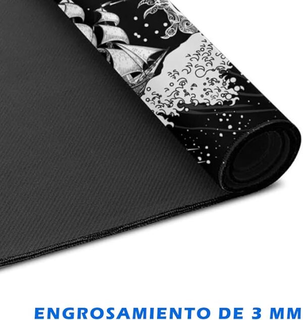 Mouse Pad para Juegos XXL (300×800mm) con Vista de Kanagawa - Image 4