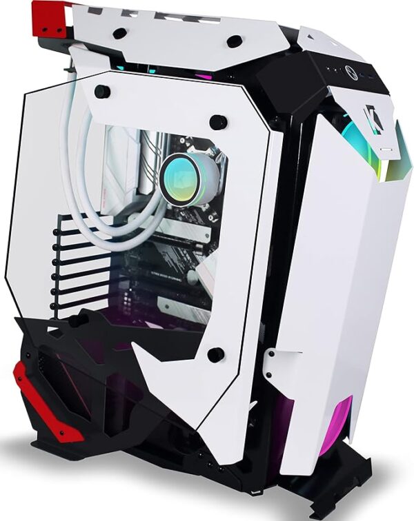 KEDIERS Gabinete PC ATX Gaming Carcasa para PC Carcasa de Cristal Templado para Juegos