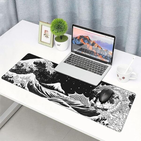 Mouse Pad para Juegos XXL (300×800mm) con Vista de Kanagawa - Image 5